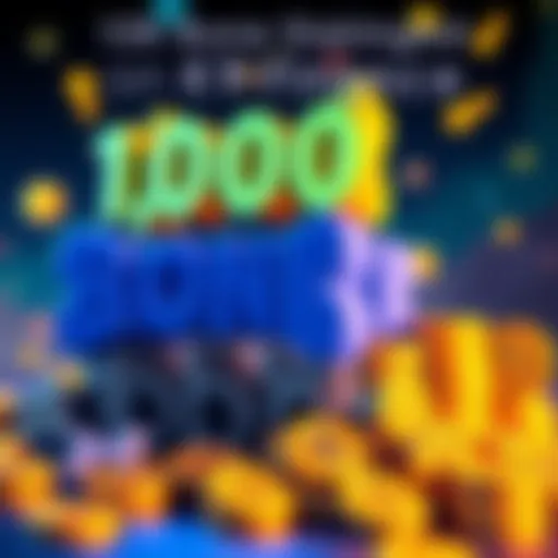 Illustration of 10,000 Bone tokens stacked with dollar signs, representing staking rewards on K9 Finance