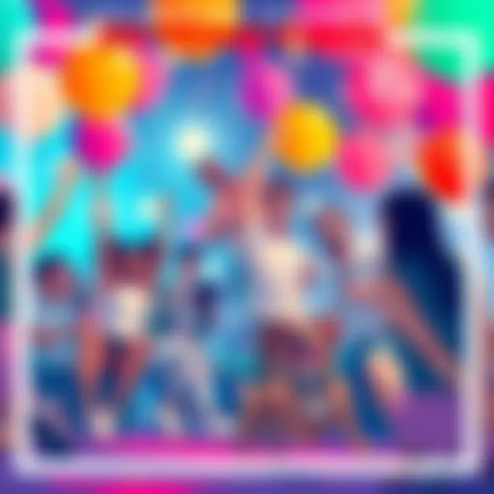 Celebrating Change: The 20-Cent Party A vibrant illustration of a party scene showcasing excited individuals, balloons, and a playful dog, symbolizing the potential lifestyle changes from the 20-cent party phenomenon.