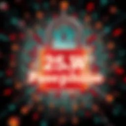 A visual representation of a lock with a 25th word passphrase concept, illustrating security measures around digital passwords.