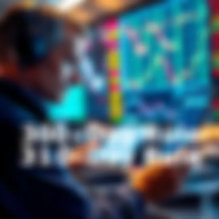 A trader looking at stock charts and graphs while considering investment strategies related to the 30-day wash rule