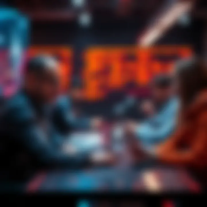 A tech meeting with builders discussing AI development and storytellers strategizing communication.