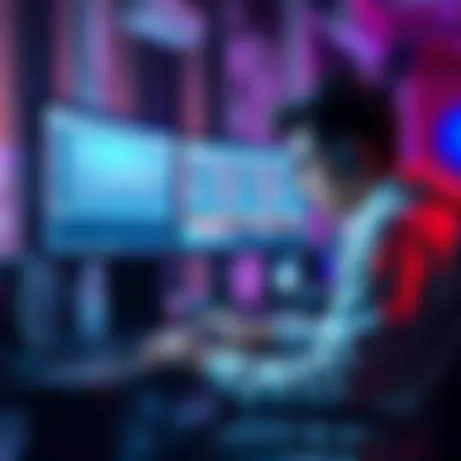 A person sitting at a computer, frustrated while monitoring P2Pool mini mining for Monero with no shares found.