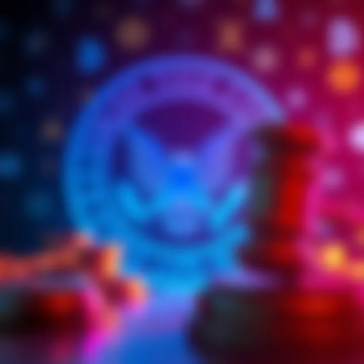 The SEC announces XRP's classification as a digital commodity, with a background of cryptocurrency symbols and a gavel representing regulatory change.