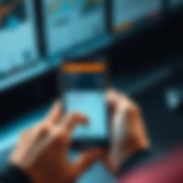 A person using a smartphone to access the seed phrase in the Loopring wallet app, showing the settings menu on the screen.