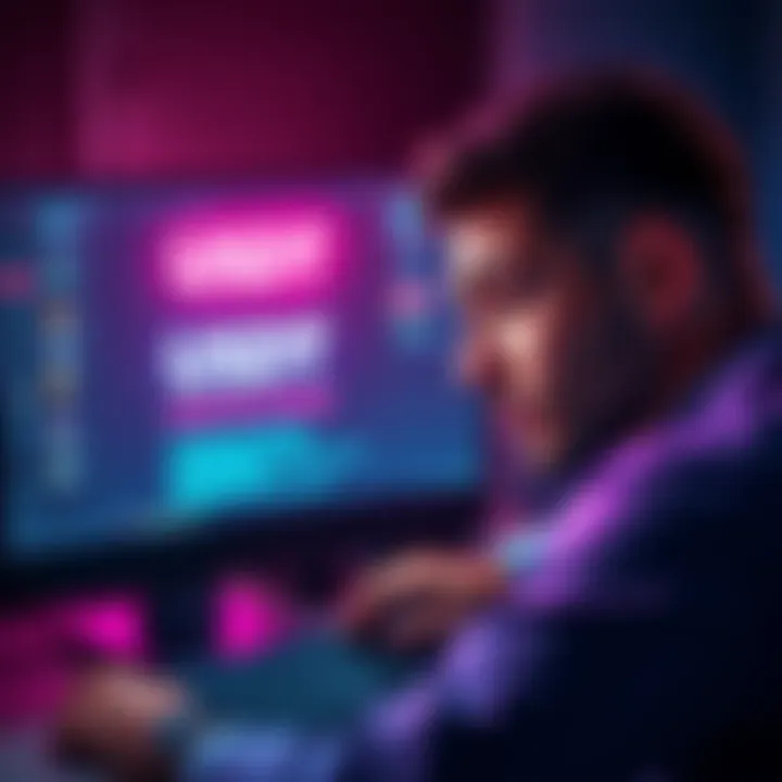 A frustrated person looking at a computer screen showing a Trezor wallet with USDT assets, reflecting issues in accessing funds.