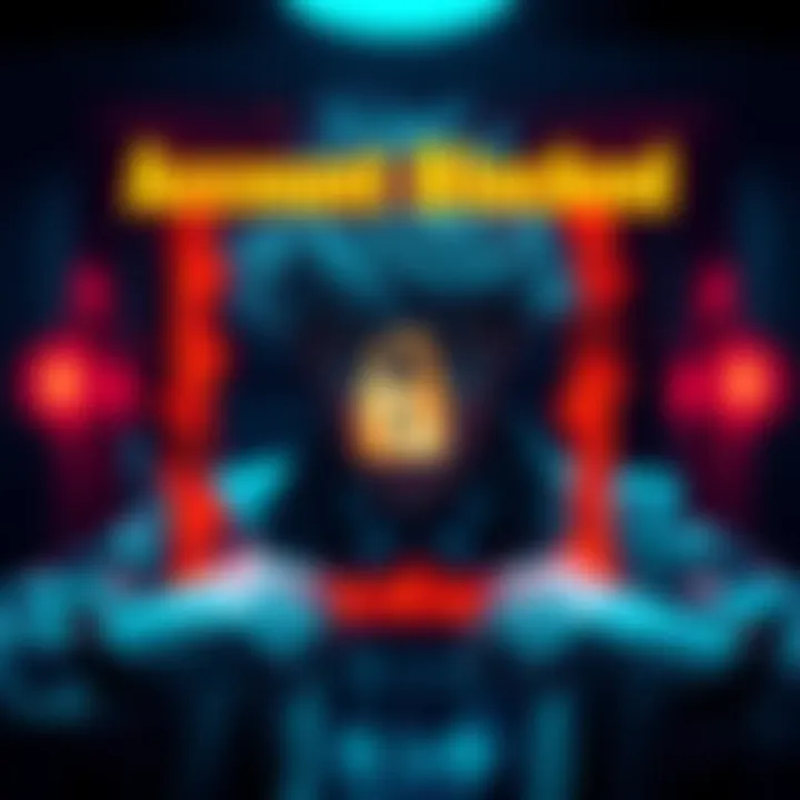 Visual representation of frustration due to account suspension