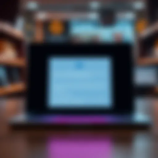 A laptop screen displaying an email alert about account security, highlighting potential phishing attempts.