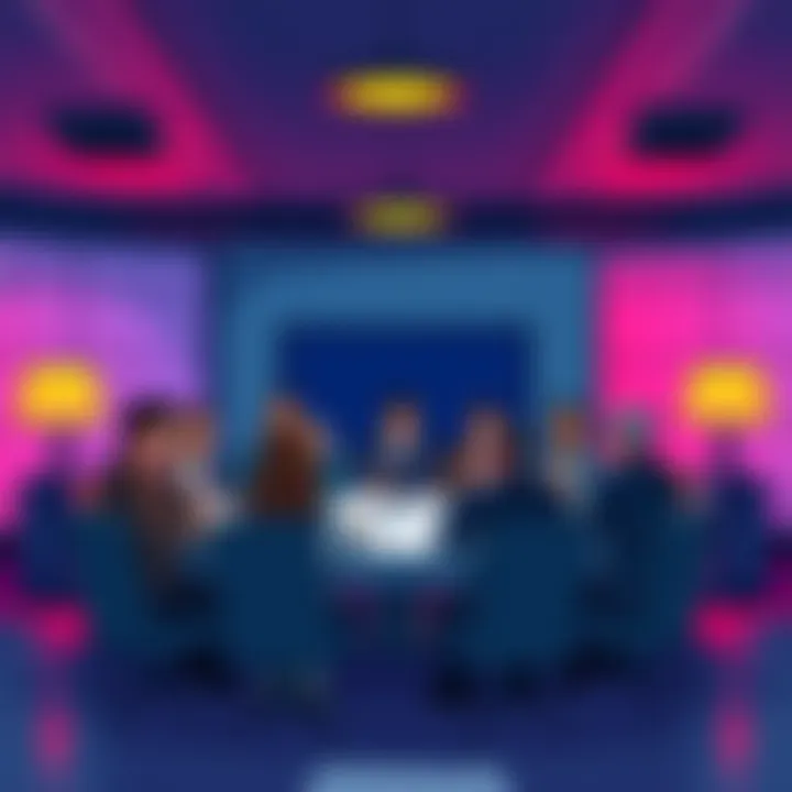 Illustration showing worried people discussing the ACH supply vote and the BONK incident at a round table.