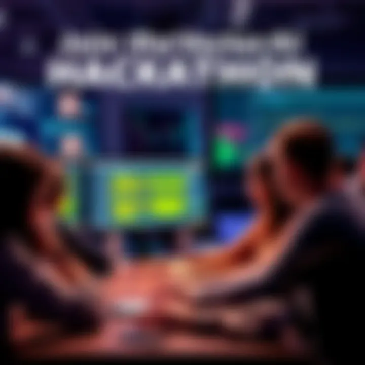 Participants collaborating online in a virtual hackathon for the Actian VectorAI DB Challenge, with coding and brainstorming on screens.