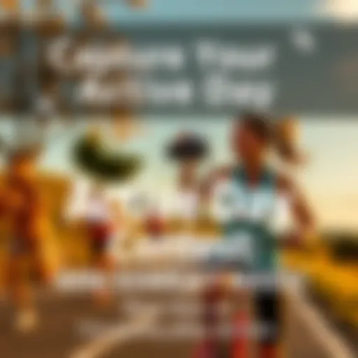 A person enjoying an outdoor activity like running or cycling, with a camera in hand, capturing their active day for a contest.