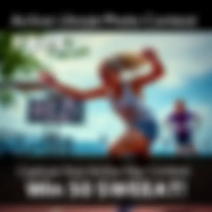 Active Lifestyle Photo Contest A person engaging in fitness activities outdoors, showcasing energy and movement for a photo contest