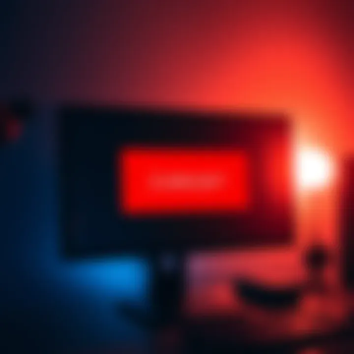 A computer screen displaying an error message stating 'unable to show ad' after an advertisement finishes