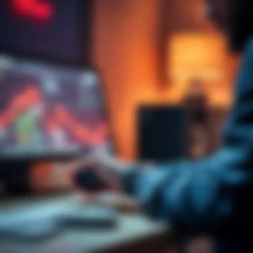 Person setting up HBAR on a Ledger Nano S device with a computer