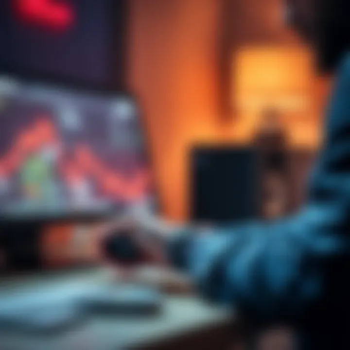 Person setting up HBAR on a Ledger Nano S device with a computer