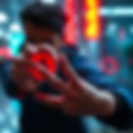 Individual focusing on retraining their hands to use the new 2AB button configuration