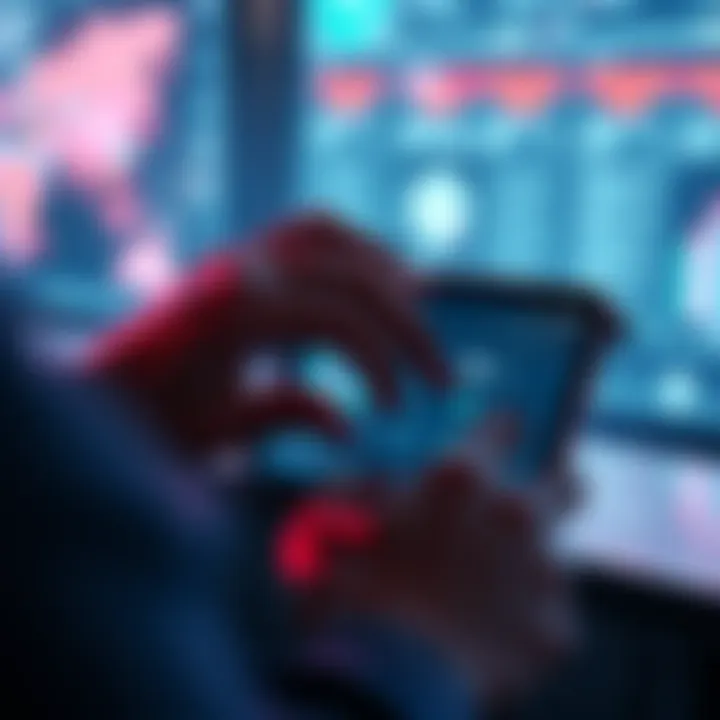 Adjusting Sharing Limit Settings A person adjusting settings on a digital device to change sharing limits and access rewards