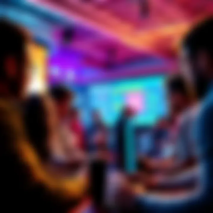 Group of people at a computer discussing concerns about character limits and autosubmit during Adobe Hackathon