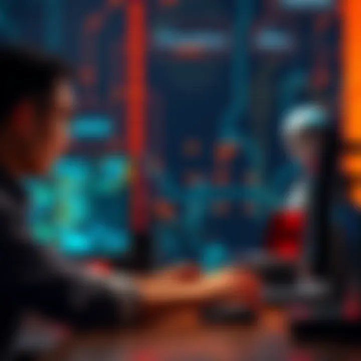 Person using AI tools to create Monero P2Pool miners with computer