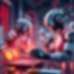 Illustration of AI agents working with blockchain and cryptocurrency, showcasing their functions and challenges