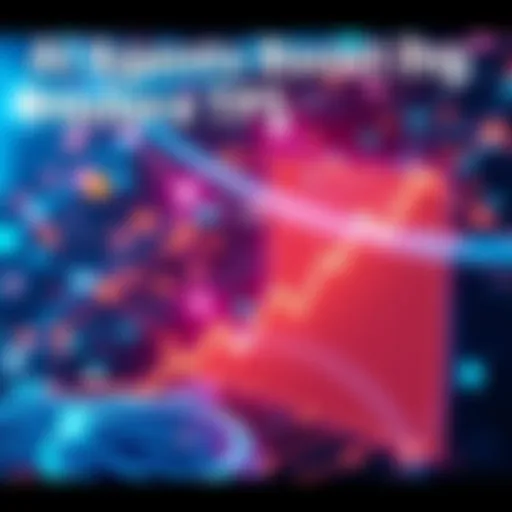 AI Agents Boosting Hedera TPS An illustration of AI agents working together to increase transactions per second on the Hedera network, with digital connections and a graph showing an upward trend in TPS.