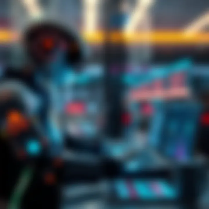 A visual of an AI agent overseeing financial transactions on a digital interface, ensuring secure payment processing.
