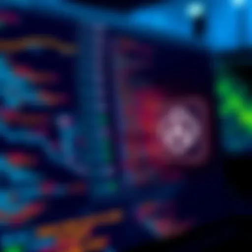 A graphic showing a computer screen with code and an AI icon, depicting the difficulties AI faces in creating smart contracts on the Algorand platform.