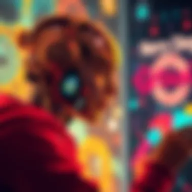 AI Creativity Expression A person sharing thoughts about their AI-generated artwork, showing emotions and creativity.