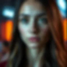 A close-up of a realistic national ID card created by AI, showcasing a young French woman with perfect features, representing fraud potential.