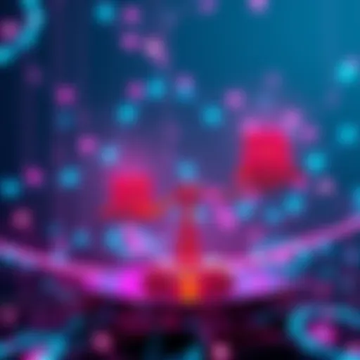 A visual representation of a token launch using AI technology, showing coins emerging from a digital network with a balanced scale symbolizing fairness and transparency.