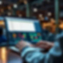 A person using a laptop with Excel on the screen, showcasing AI tools enhancing spreadsheet tasks.