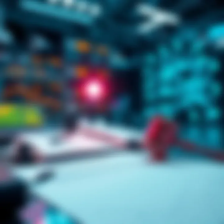 AI Tools Impacting Patents A futuristic scene showing A.I. tools and legal documents, symbolizing the threat to Flexa's patents.