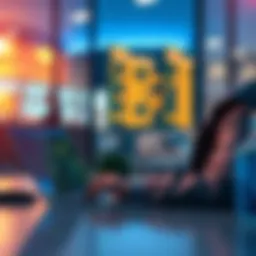 A person using a laptop to explore Crypto ETNs on AJ Bell's investment platform