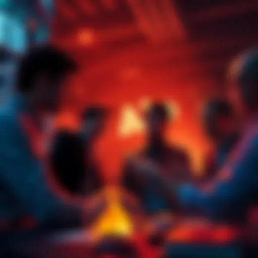 Group of people discussing Akedo token investment insights