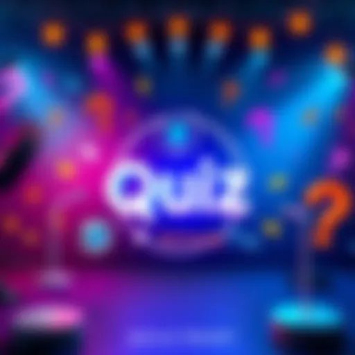Colorful quiz event graphic featuring Alchemy Pay logo, exciting elements and question marks, indicating a fun and interactive experience.