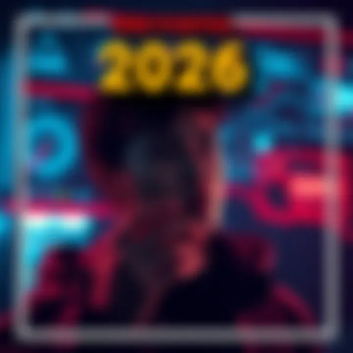 A person looking at a digital screen with alerts and notifications about important issues for 2026, showing urgency and readiness.