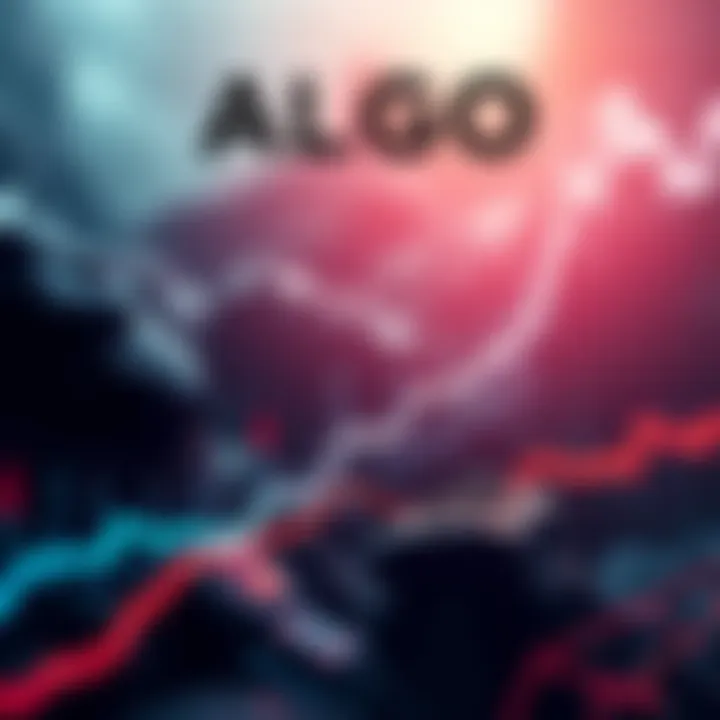 Graph showing the rise of ALGO cryptocurrency against others with an upward trend