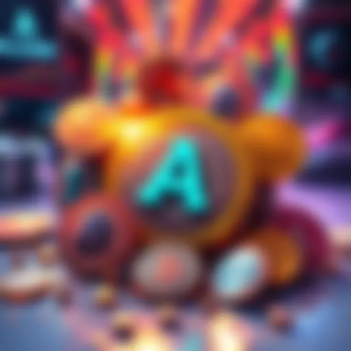 A graphic showing the Algorand logo surrounded by various meme coins, with a comparison to Solana in the background