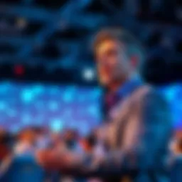 Algorand CEO presenting ideas about blockchain transforming finance at a conference