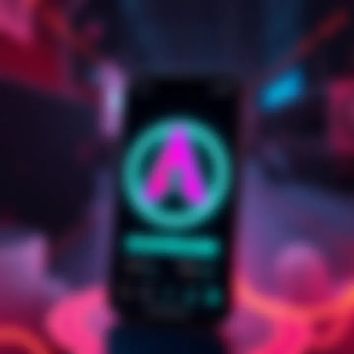 Graphic showing Algorand logo with Robinhood app interface