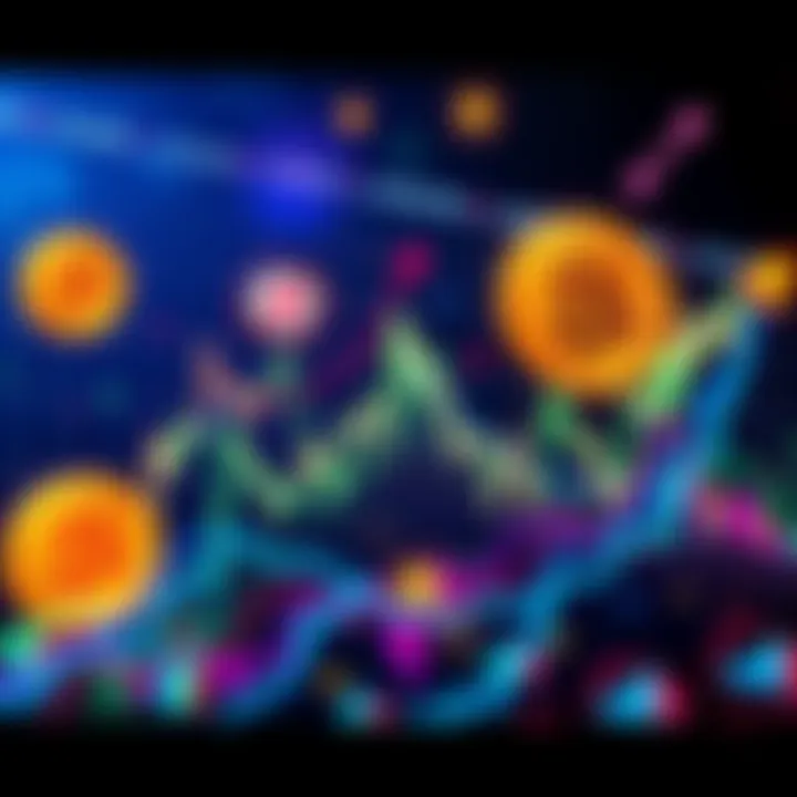 Chart showing altcoins losing value against Bitcoin over time, illustrating steep declines and high volatility.