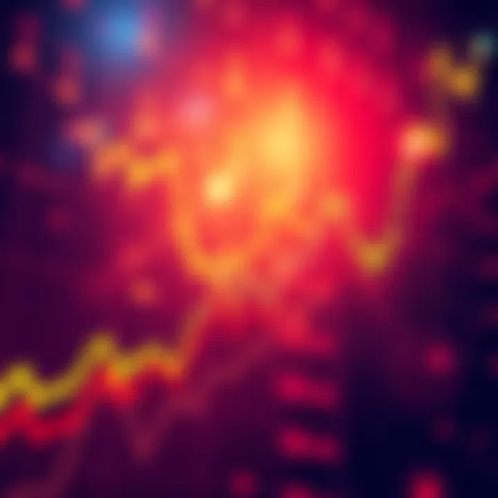A chart displaying rising altcoin prices with fluctuating lines, representing market movements and trends.