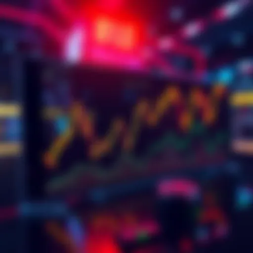 Graph showing sharp rise in altcoin values as stock market declines