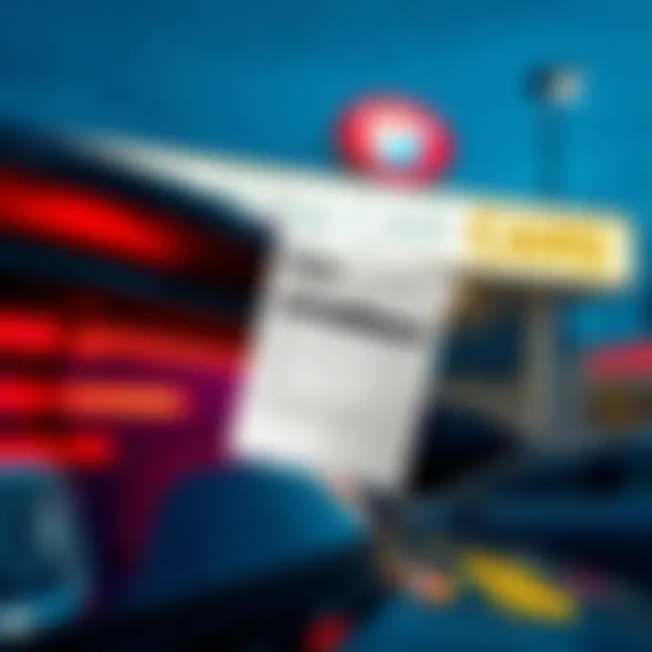 A close-up of a used car dealership sign with an overlay of a repair invoice, highlighting hidden issues in car sales.
