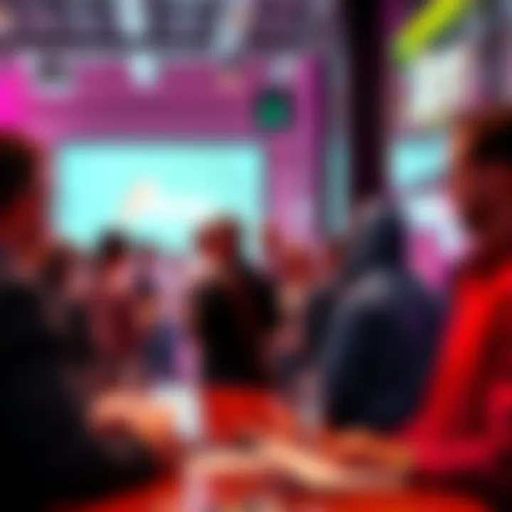 People engaging in a discussion about Amp Token, sharing insights and asking questions in a vibrant online community forum setting.
