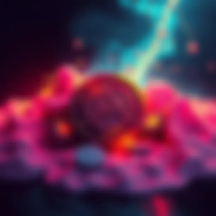 A vibrant graphic symbolizing the resurgence of the $ANARCHY token, featuring bold colors and elements representing community, innovation, and NFTs.