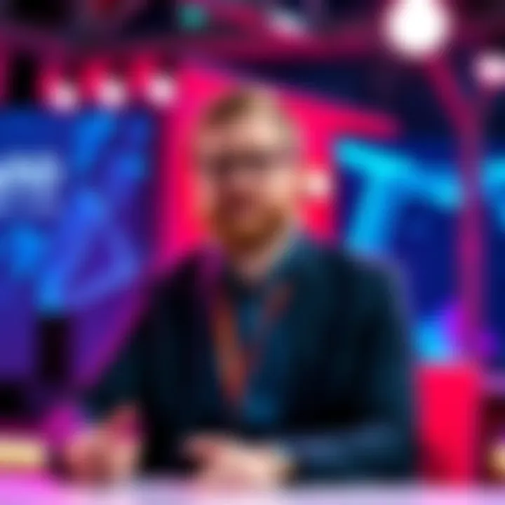 Andrew Westberg shares insights about Cardano and its blockchain innovations in a studio setting