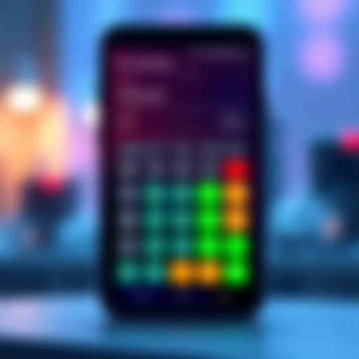 Screenshot of a user-friendly Android app showcasing an AE calculator with configurable features