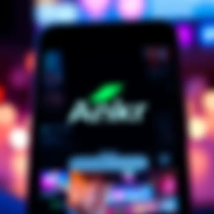 Ankr's logo displayed on a smartphone screen with social media interface