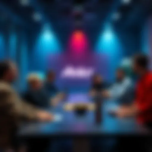 Meeting with Ankr Team Ankr team members discussing future plans and leadership changes around a table