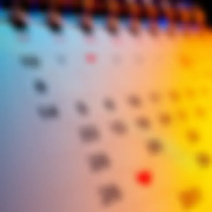 A colorful calendar page displaying important annual dates marked clearly, reminding people of key events and deadlines throughout the year.